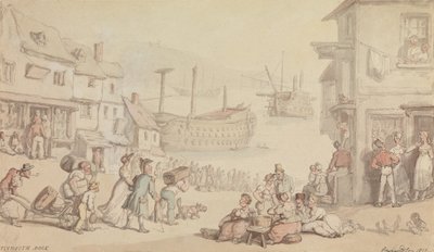 Plymouth Dock by Thomas Rowlandson